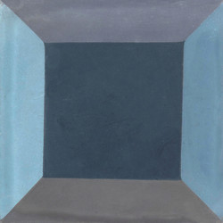 Carreaux de ciment aux motifs bleus